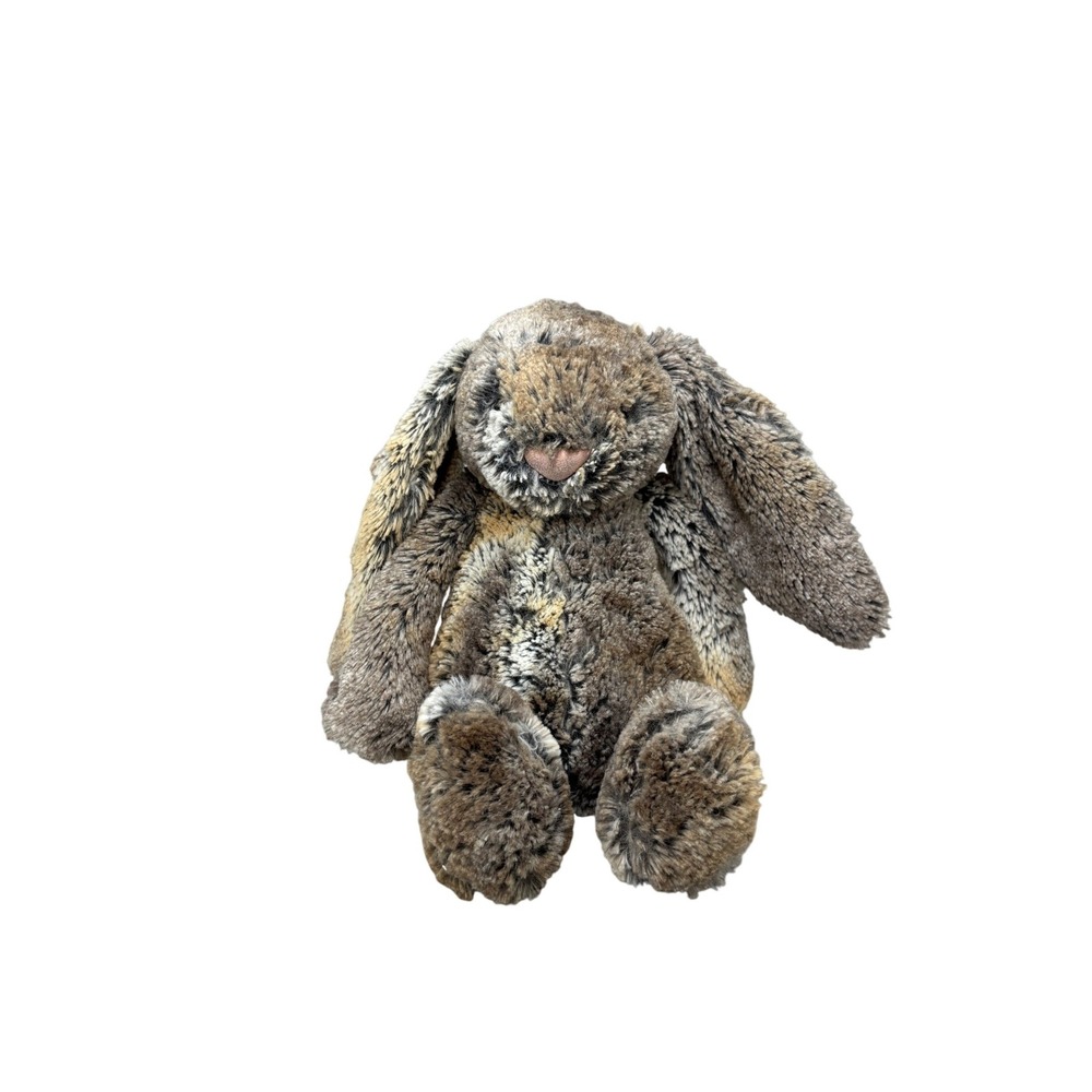 Jellycat Bashful Woodland Bunny Plush Stuffed Animal Grey Brown Rabbit Medium‎